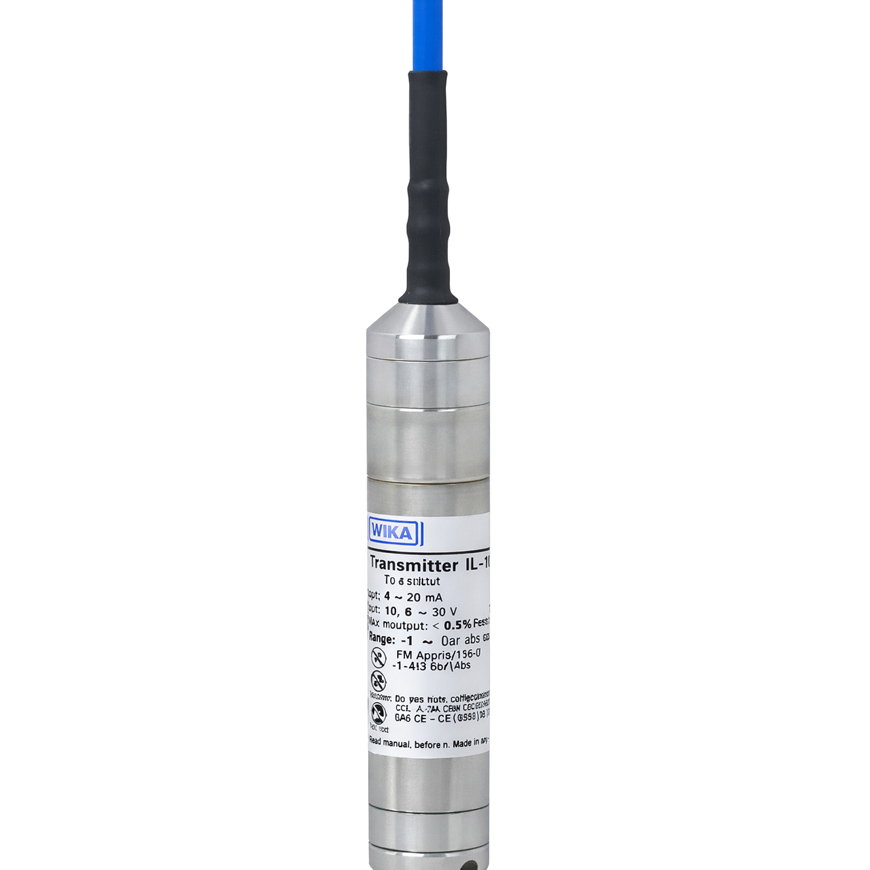 Homa niveausonde, type IL-10, 0-5 Ws, 4-20mA, 10 m kabel 