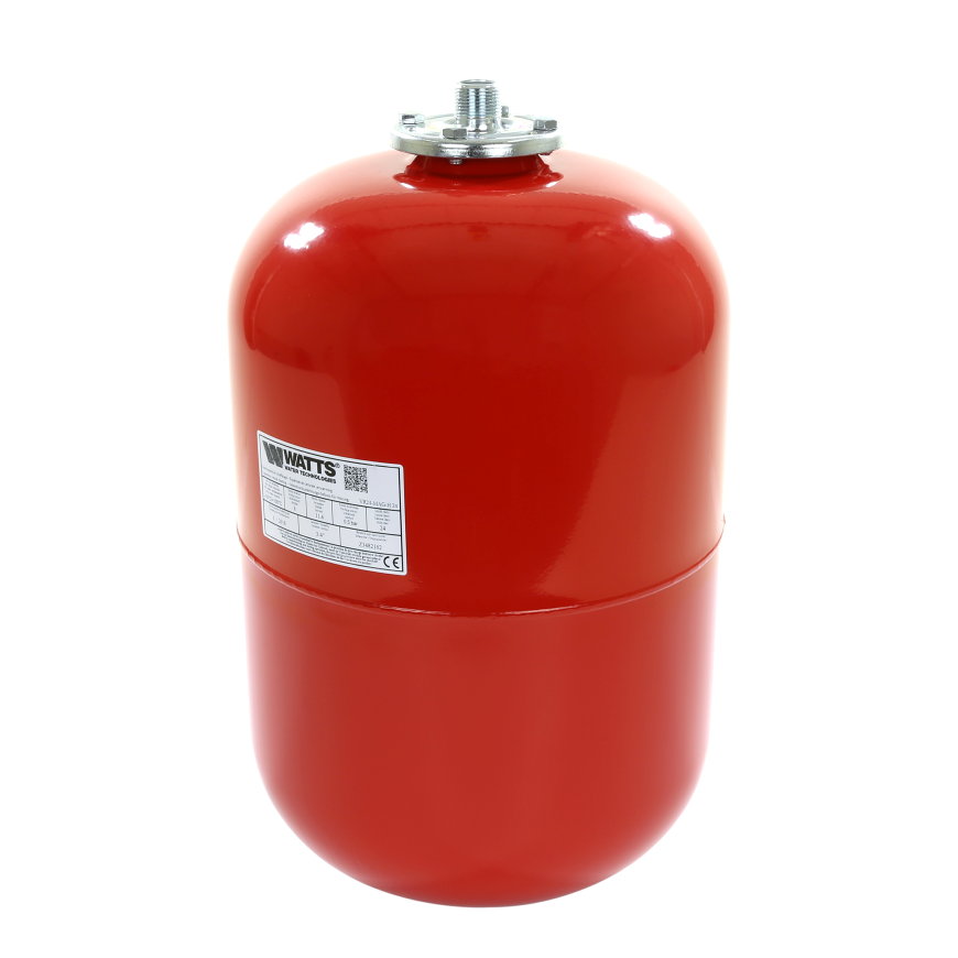 Watts expansievat, inhoud 24 ltr, voordruk 1,5 bar, ¾", rood 