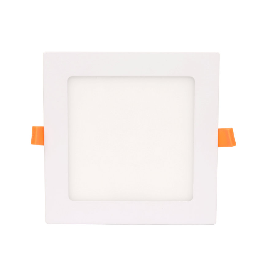 Adurolight&reg; Premium Quality Line platte led downlight, vierkant, Ken, wit, 12 W, 3000 K, non flicker 