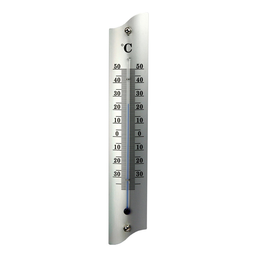 Talen Tools thermometer voor buiten, metaal, lengte 22 cm 