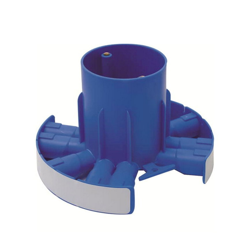 ABB centraaldoos, rond, type C100-16/19, 10x 16/19 mm rondom, diepte 100 mm 