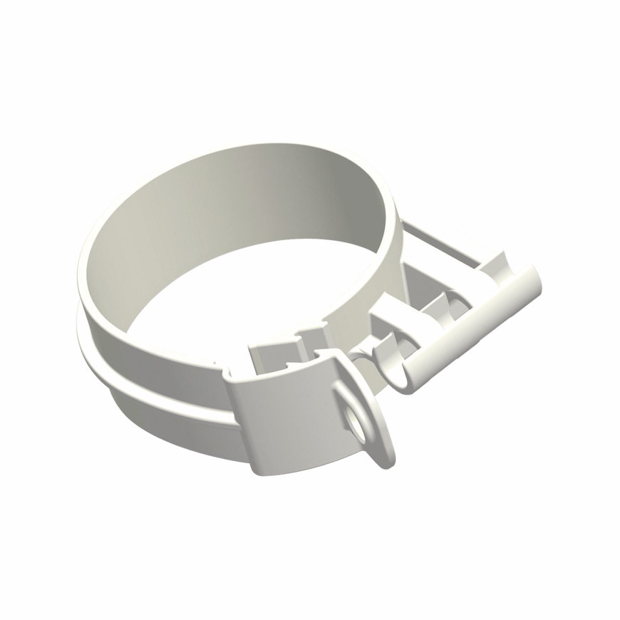 Ubbink muurbeugel, pp, wit, 60 mm 