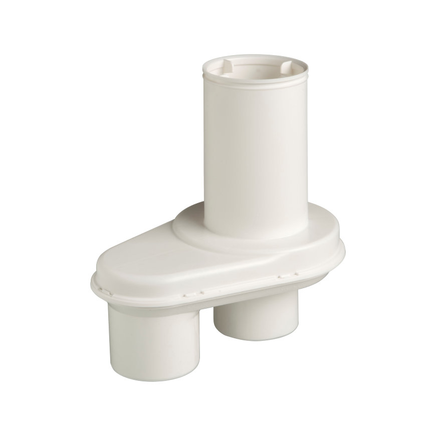 Ubbink spruitstuk, pp, wit, Ø 60/100 - 80/80 mm 