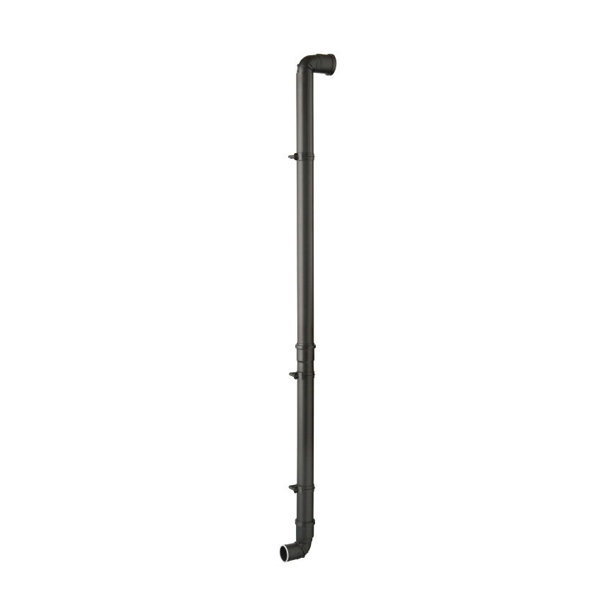 Ubbink muurdoorvoer, Rolux 5H, concentrisch, pp/ks, zwart, 60/100 mm, l = 602 - 842 mm 