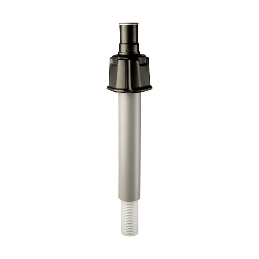 Ubbink renovatie uitmonding, Rolux Flex, voor niveaukap, pp, zwart, 60 mm 