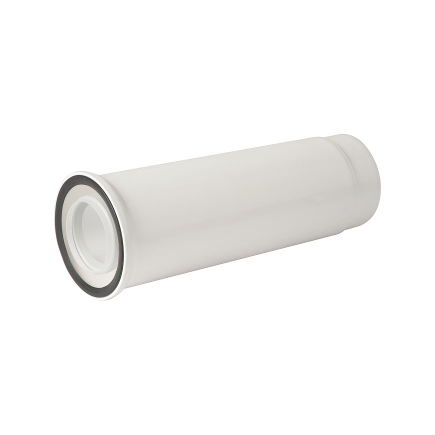 Ubbink UbiFit verlengbuis, concentrisch, telescopisch, met push-fit, 60/100 mm, l = 40 - 258 mm 
