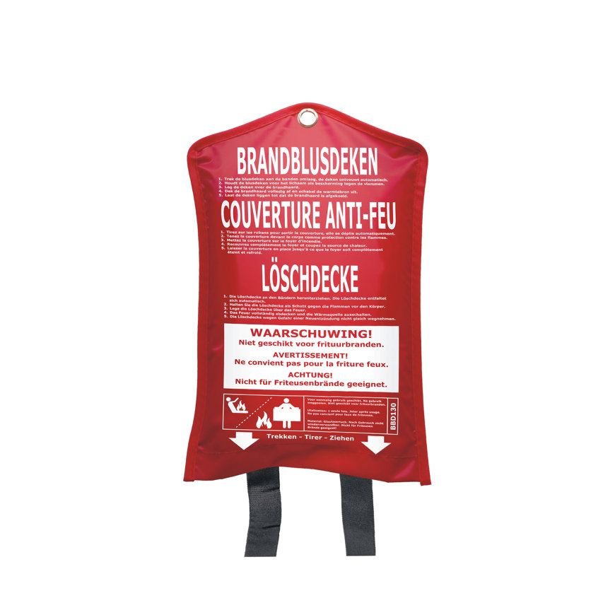 Smartwares brandblusdeken, type BBD130, wit, 100 x 100 cm 