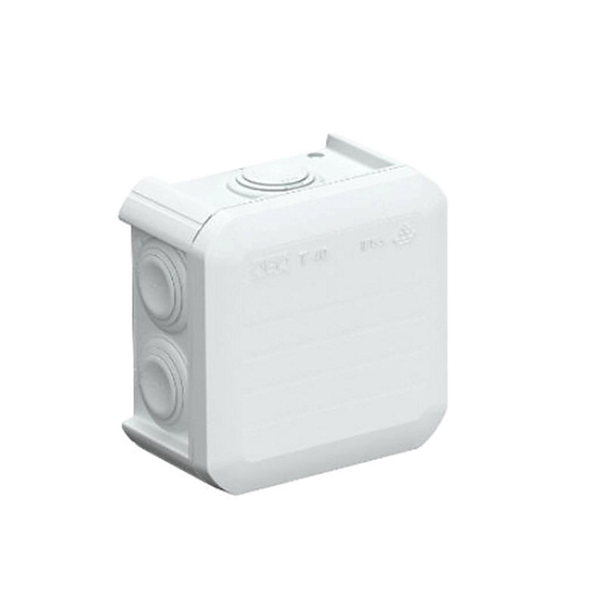 OBO kabeldoos, pp, type T40, 90 x 90 x 52 mm, M25, IP55, 500 V, zuiver wit 