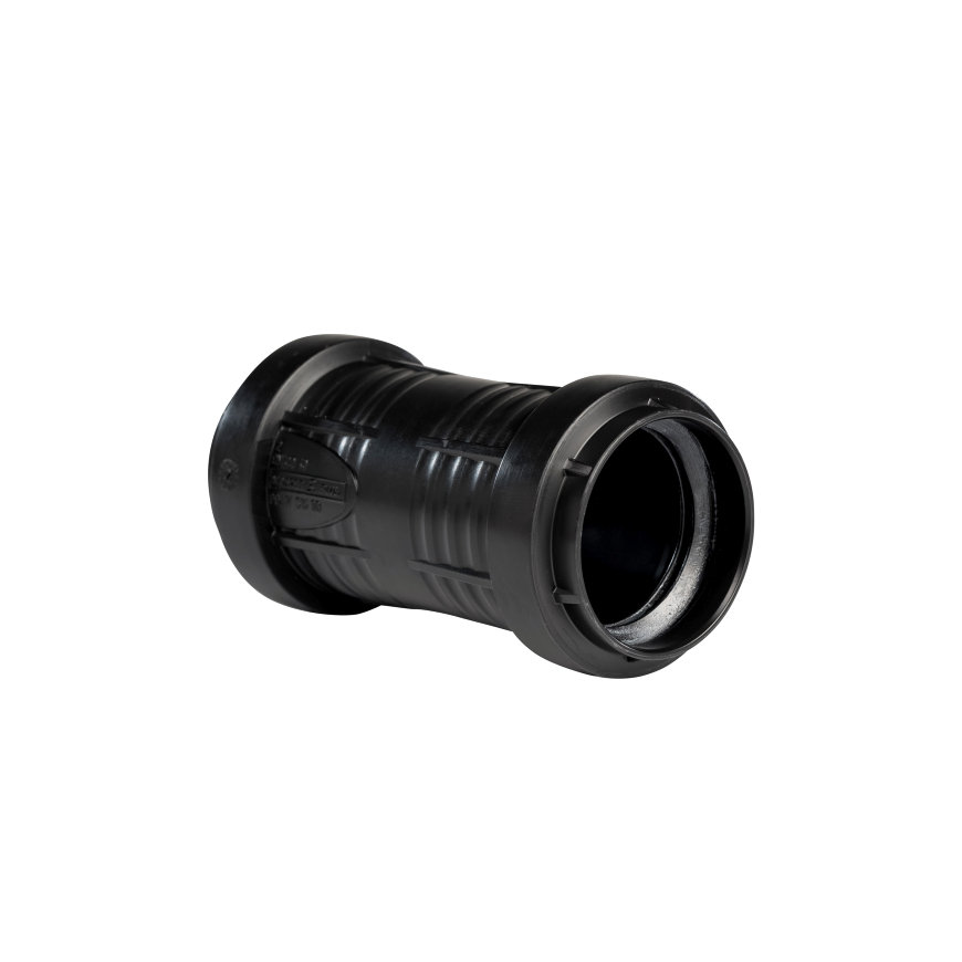 Pipelife Master3Plus Überschiebmuffe, PP, schwarz, 32 mm 