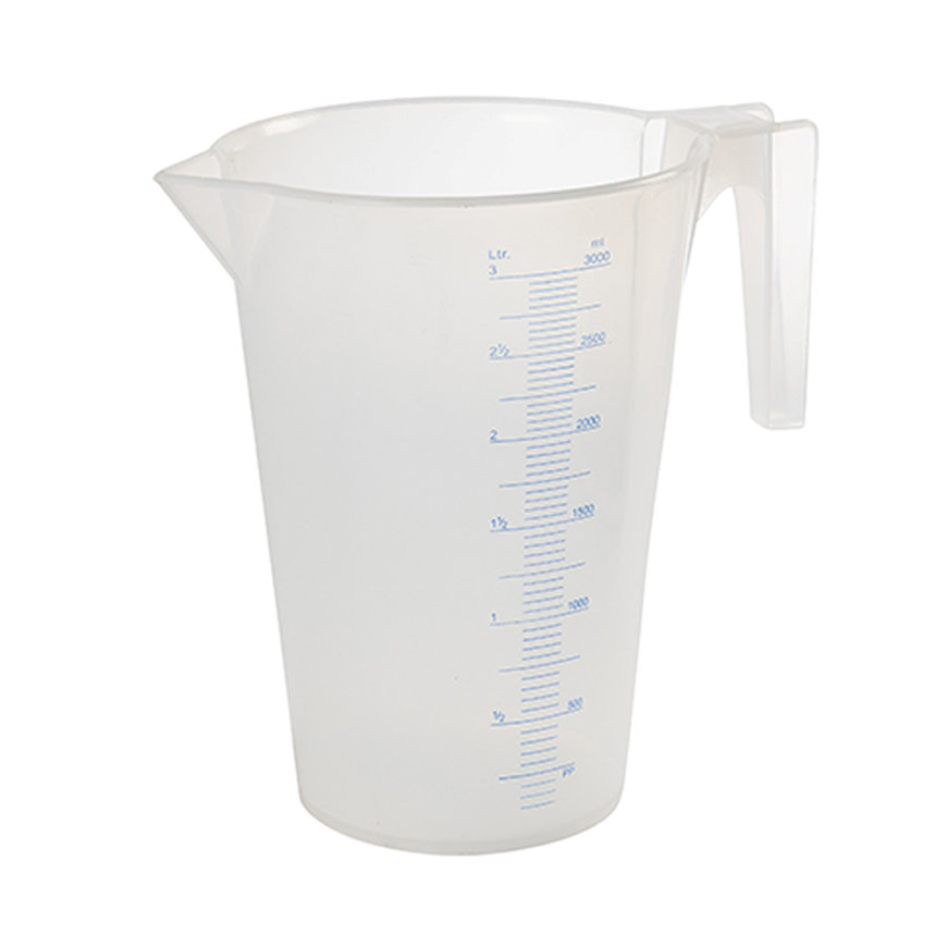 Maatbeker, pp, naturel, 3000 ml 