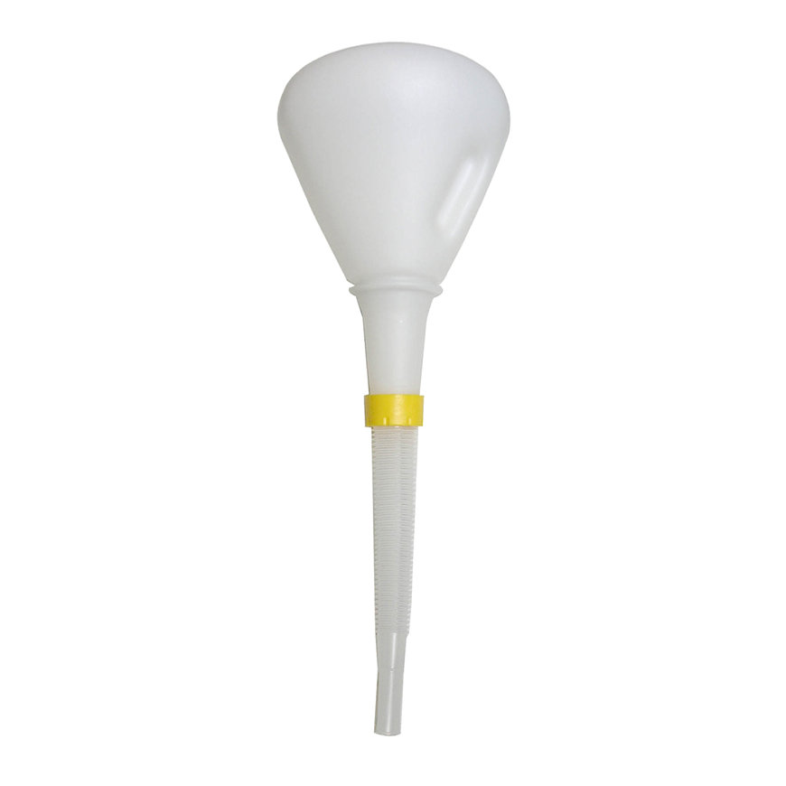 Trechter met anti-spatrand en flexituit, hdpe, 190 mm 