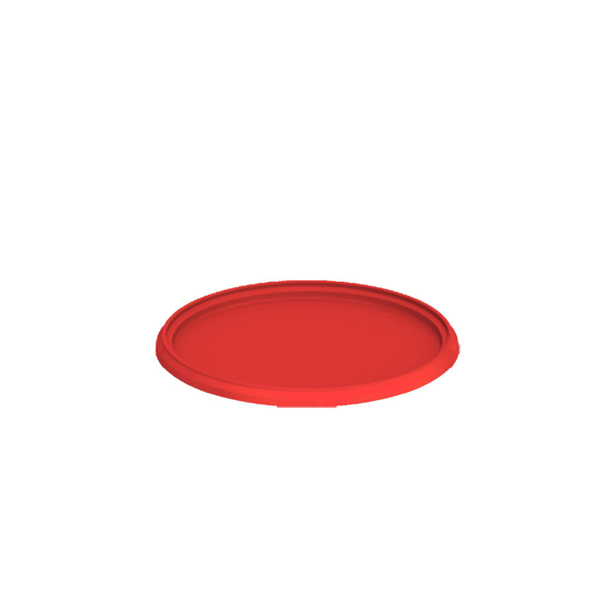 Deksel voor cilindrische emmer, voor type JET 56, rood 