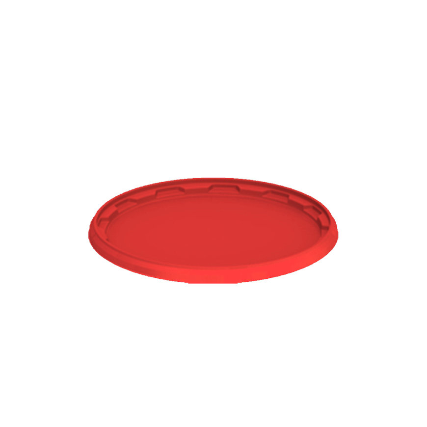 Deksel voor cilindrische emmer, voor type JET 107, rood 