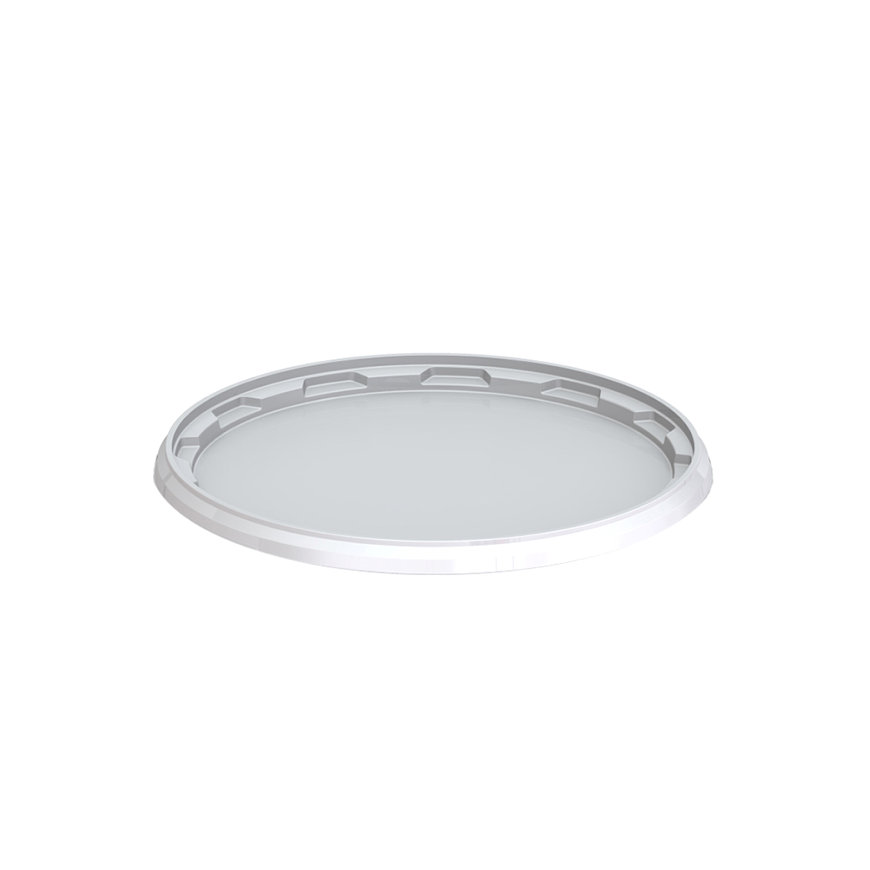 Deksel voor cilindrische emmer, voor type JET 107, wit 