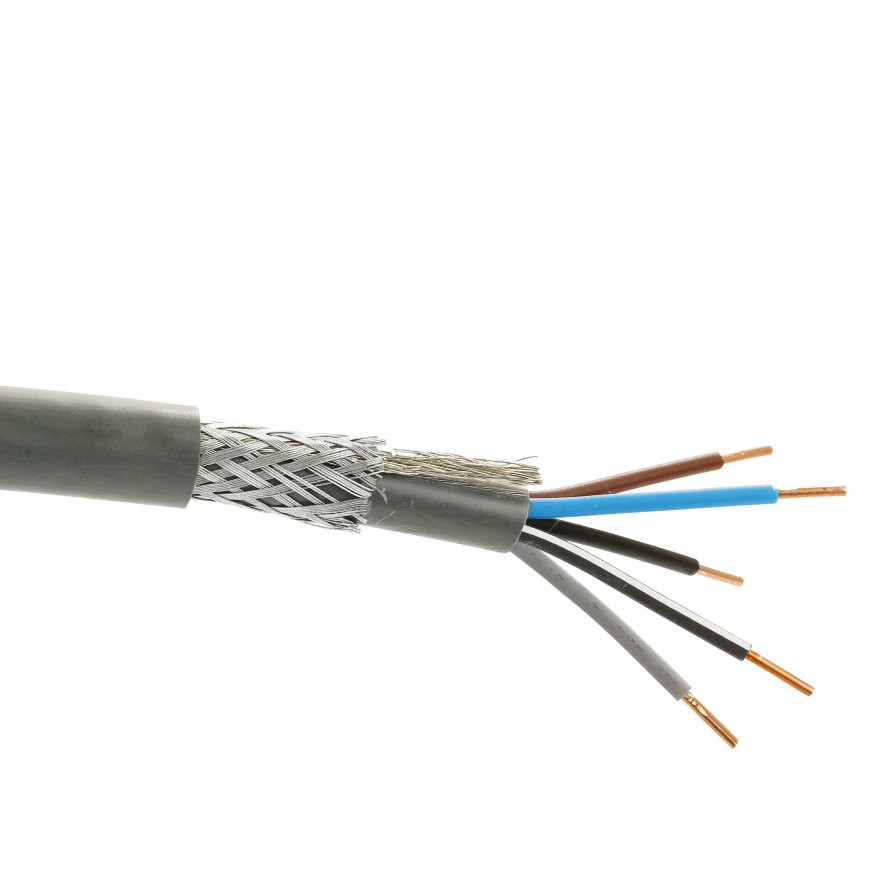 Nexans VO-YMvKas installatiekabel (grondkabel), Dca 0,6/1 kV, s2, 5x 2.5 mm², l = 50 m 