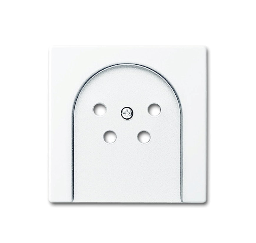ABB Busch-Jaeger afdekplaat, 4-pens telefooncontactdoos, wit 