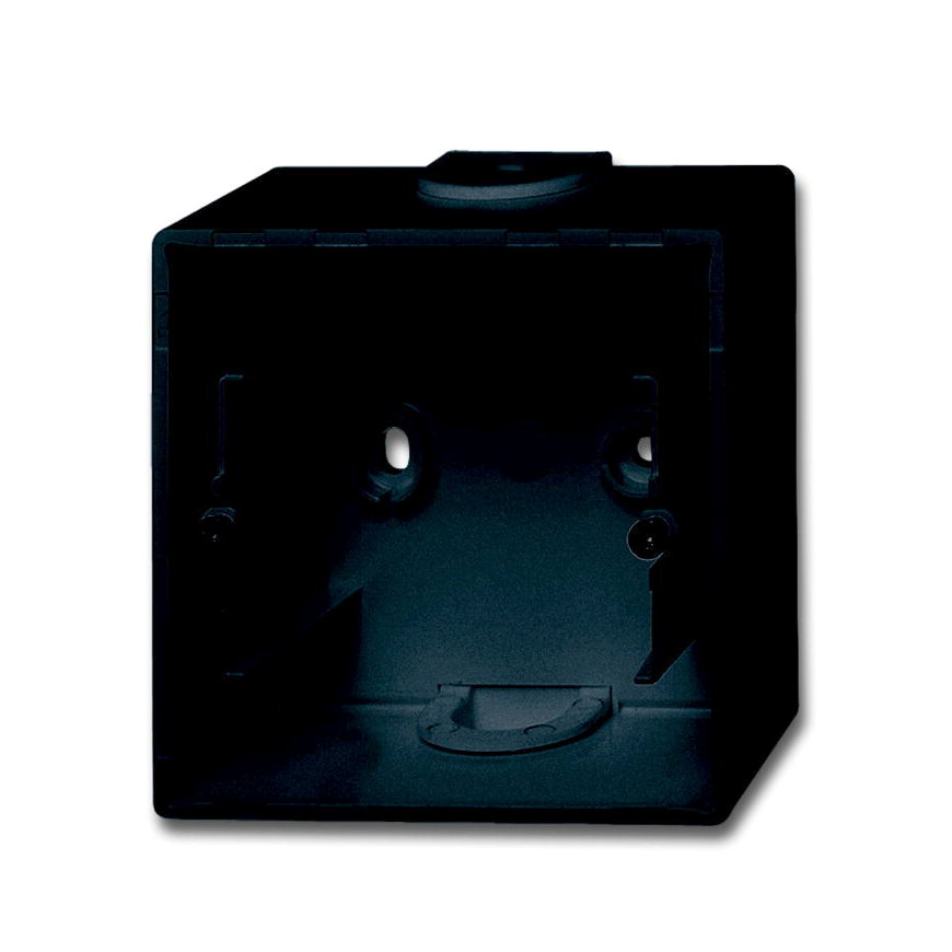 ABB Busch-Jaeger opbouwbak met bodem, Future linear, 1-voudig, mat zwart 