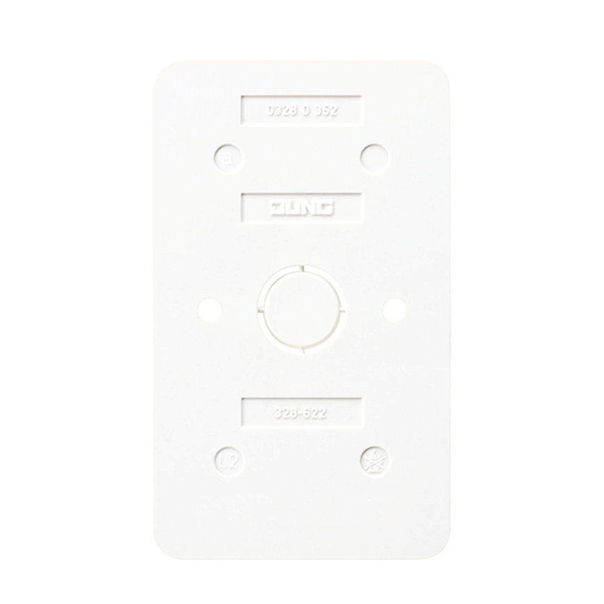Jung bodemplaat, AP 600, vlamwerend kunststof, 2-voudig, alpine wit 