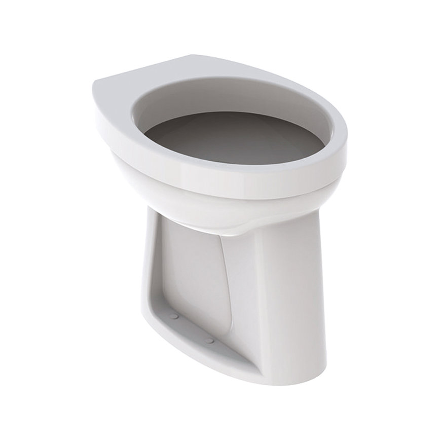 Geberit closetpot, type 300 basic 95, 390 x 355 x 470 mm, spoelrand, vlakspoel, uitlaat AO, wit 