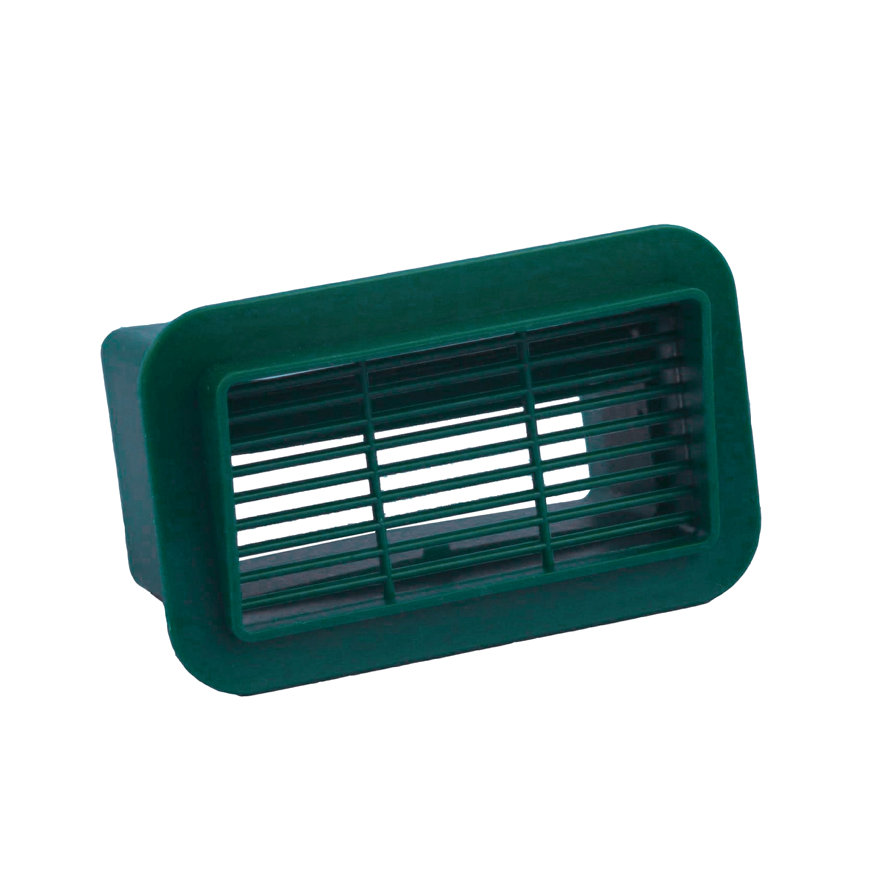 Nedco rooster voor rechthoekige ventilatiekanalen, ps, 110 x 54 mm, groen 