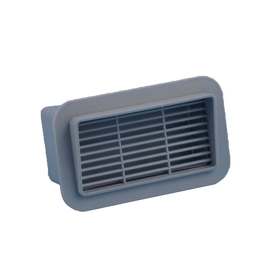 Nedco rooster voor rechthoekige ventilatiekanalen, ps, 110 x 54 mm, grijs 