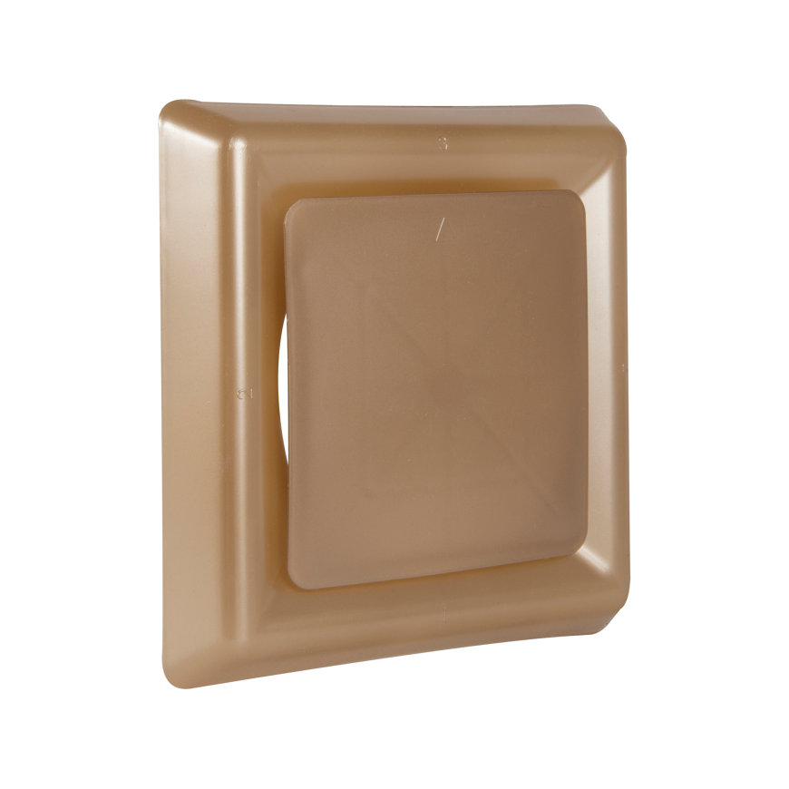 Nedco afzuigventiel, vierkant, pp, 125 mm, brons 