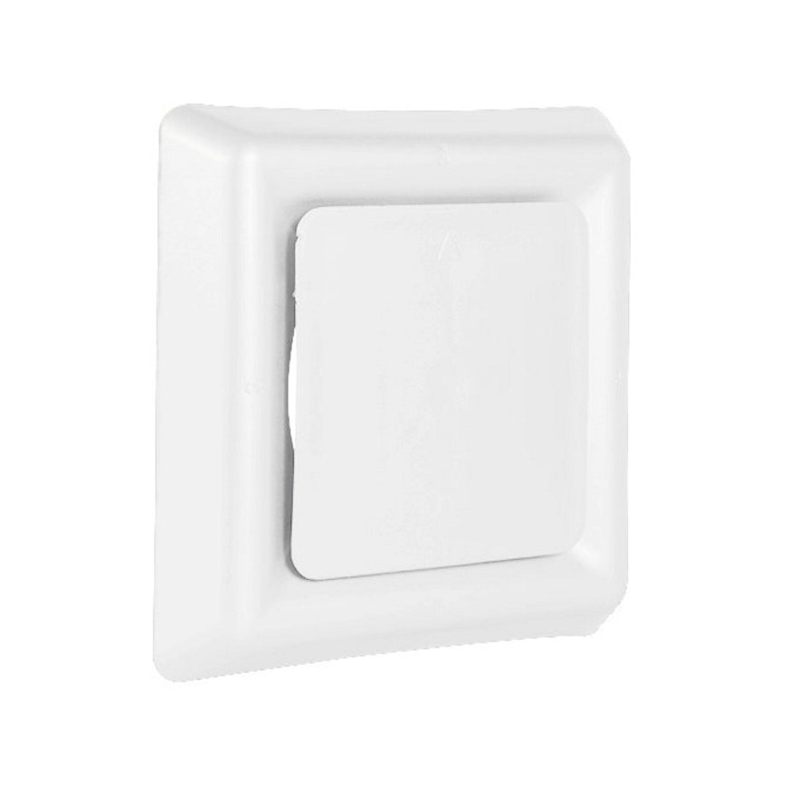 Nedco afzuigventiel, vierkant, pp, 150 mm, wit 