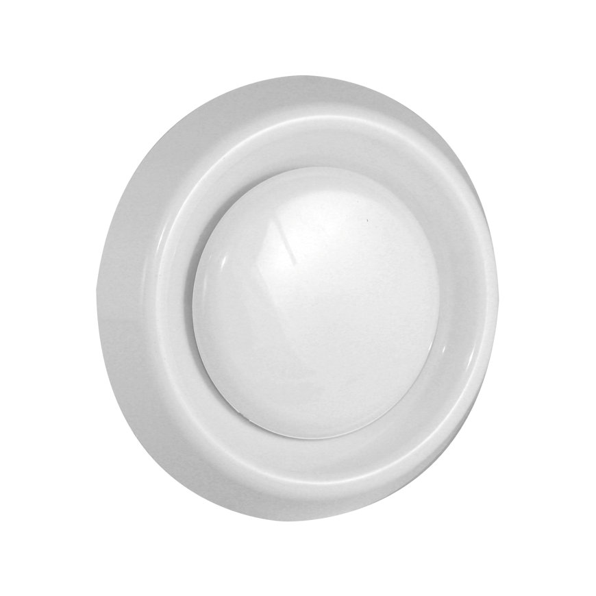 Nedco afzuigventiel met klemmen, pp, type DAV, &Oslash; 125 mm, wit 