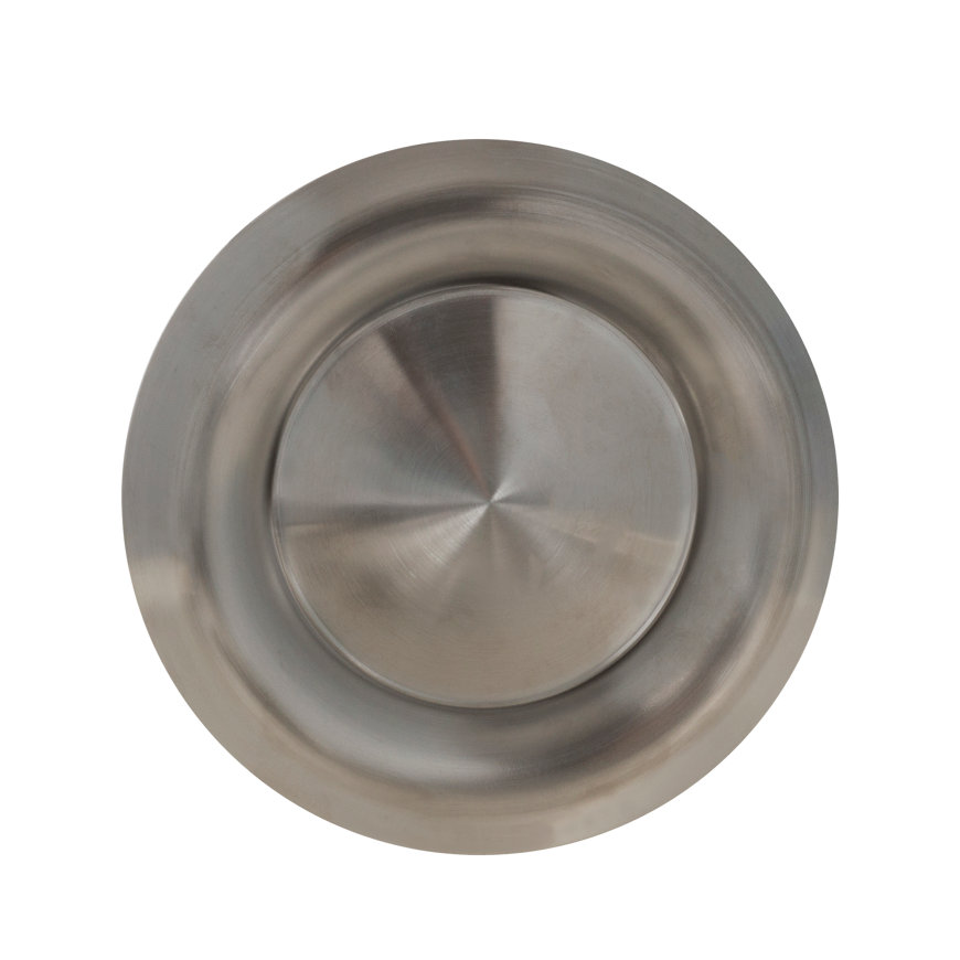 Nedco afzuigventiel met klemmen, rvs 304, Ø 100 mm, geborsteld rvs 