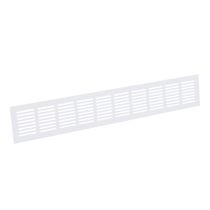 Nedco plintrooster, aluminium, 800 x 80 mm, wit 