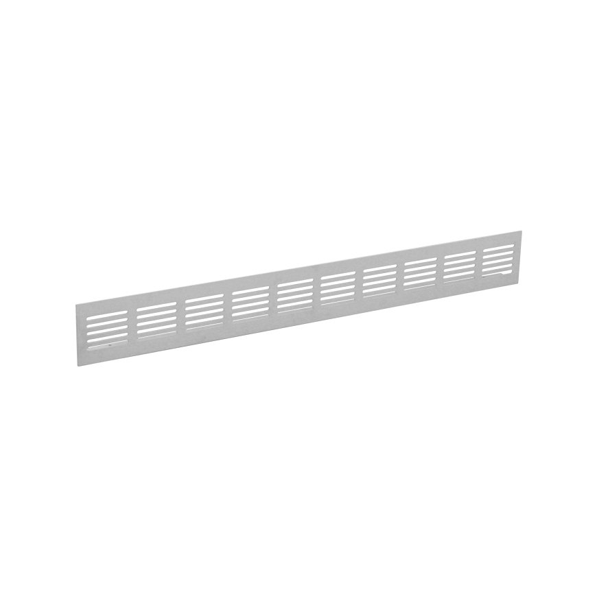 Nedco plintrooster, aluminium, 2000 x 80 mm, wit 