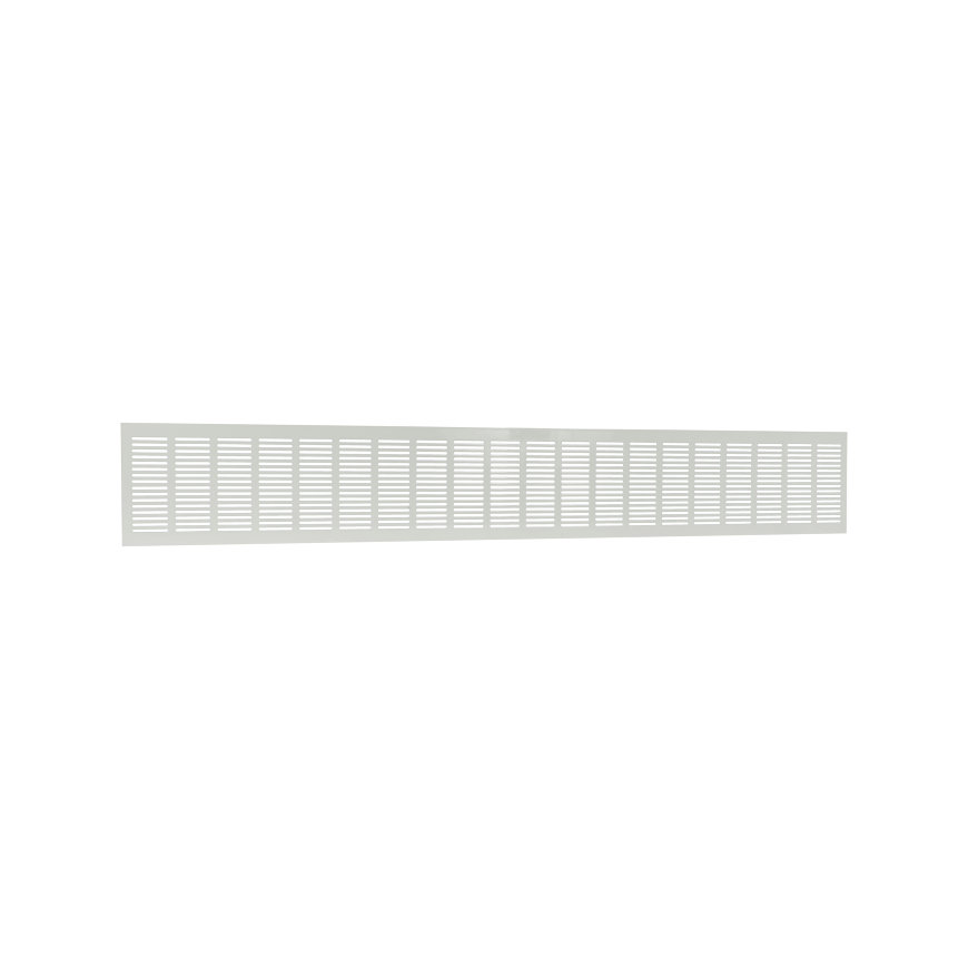 Nedco plintrooster, aluminium, 1000 x 150 mm, wit 