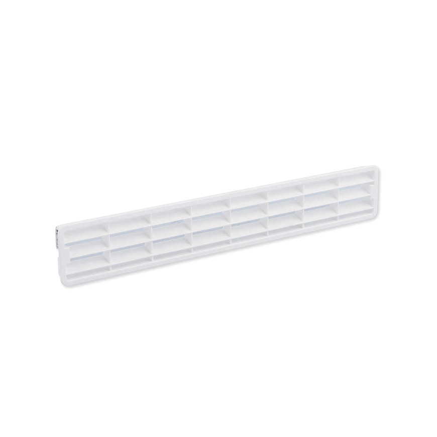 Nedco plintrooster, ps, 458 x 75 mm, wit