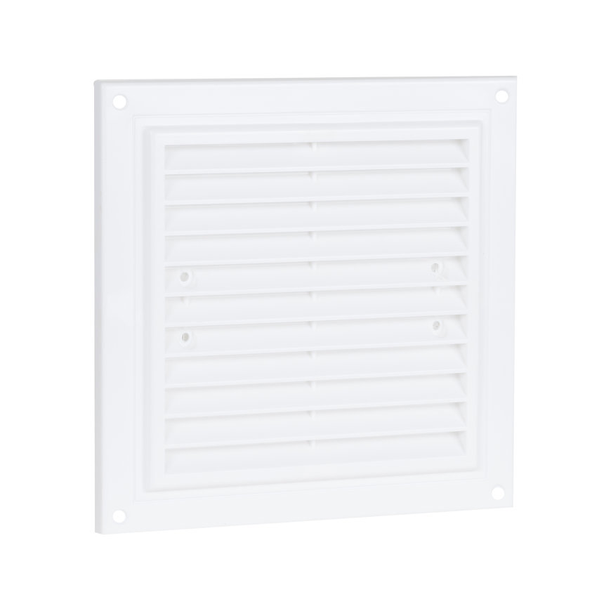 Nedco schoepenrooster, ps, 150 x 150 mm, wit 