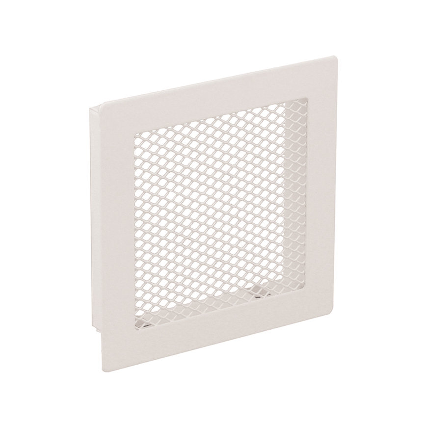 Nedco ventilatierooster, staal, wit, 170 x 170 mm 