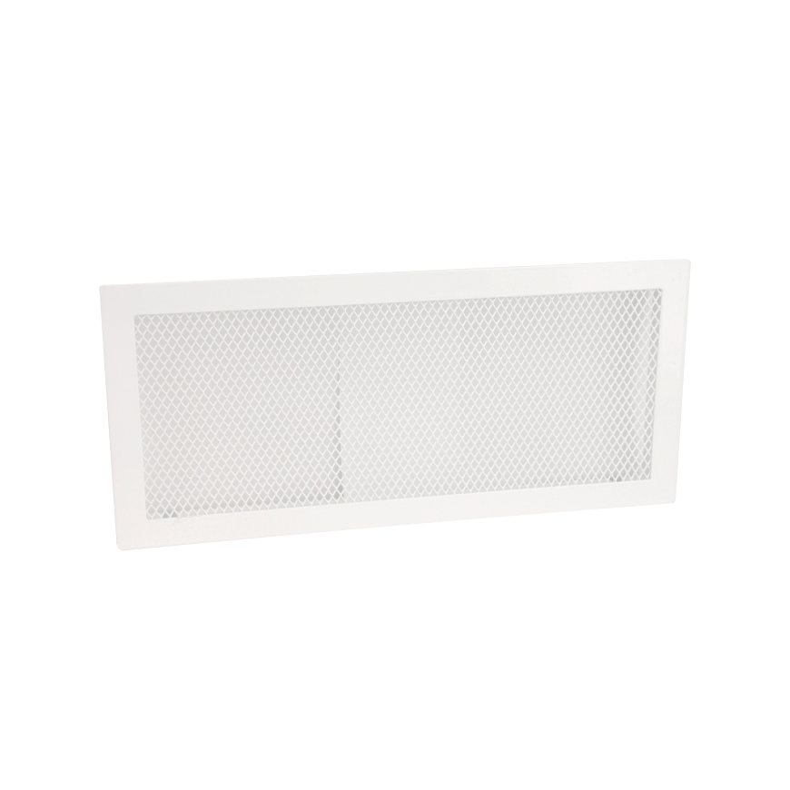 Nedco ventilatierooster, staal, wit, 400 x 180 mm 