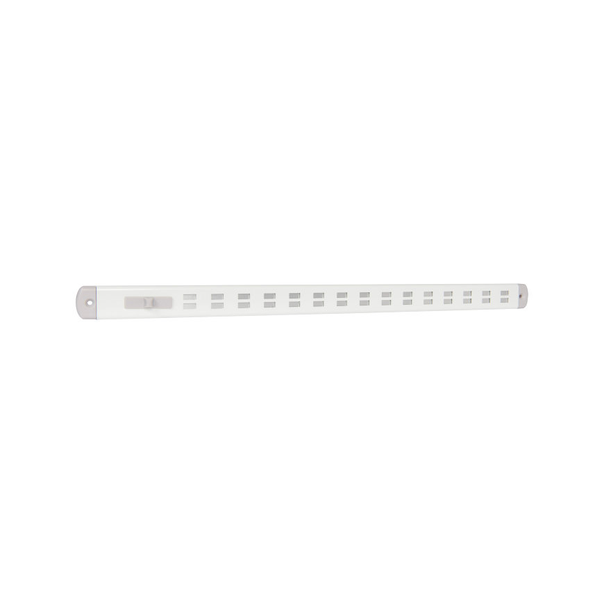 Nedco schuifrooster met schuif, Bold Line, aluminium, 500 x 30 mm, wit 