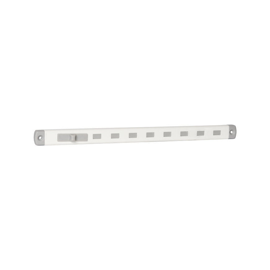 Nedco schuifrooster met schuif, Bold Line, aluminium, 300 x 20 mm, wit 