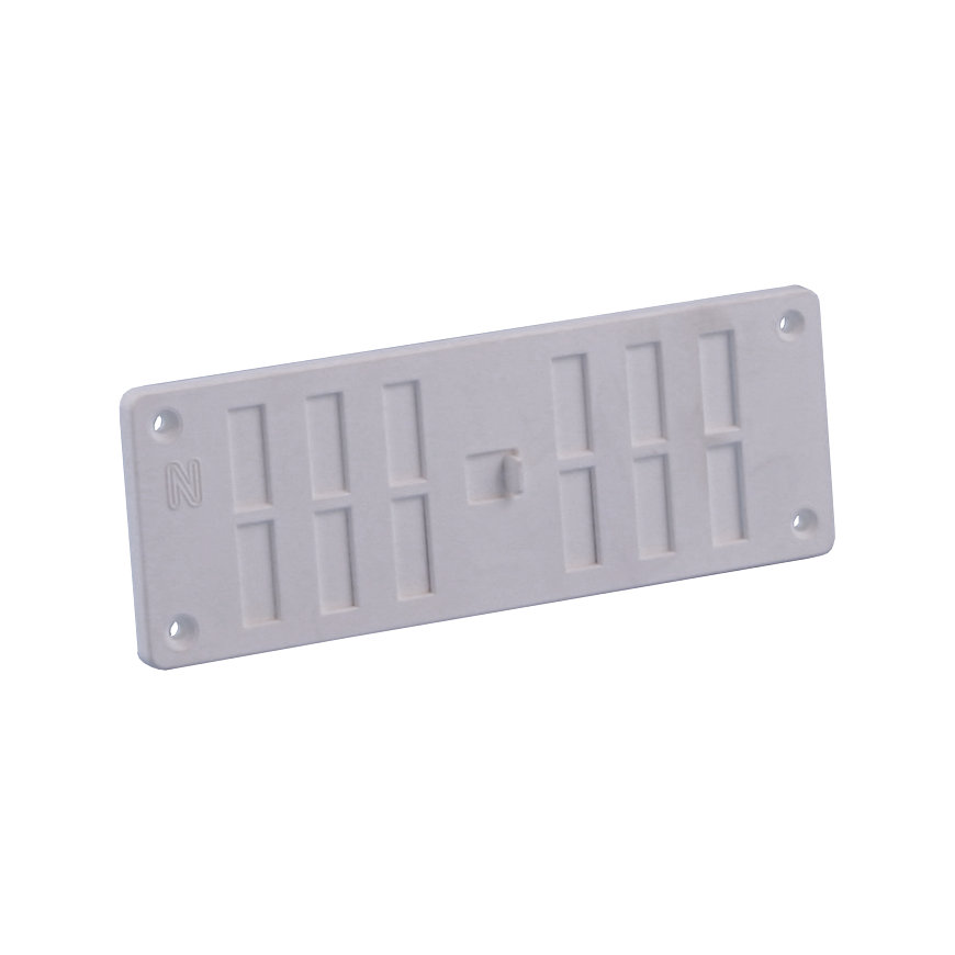 Nedco schuifrooster met schuif, ps, 165 x 60 mm, wit 