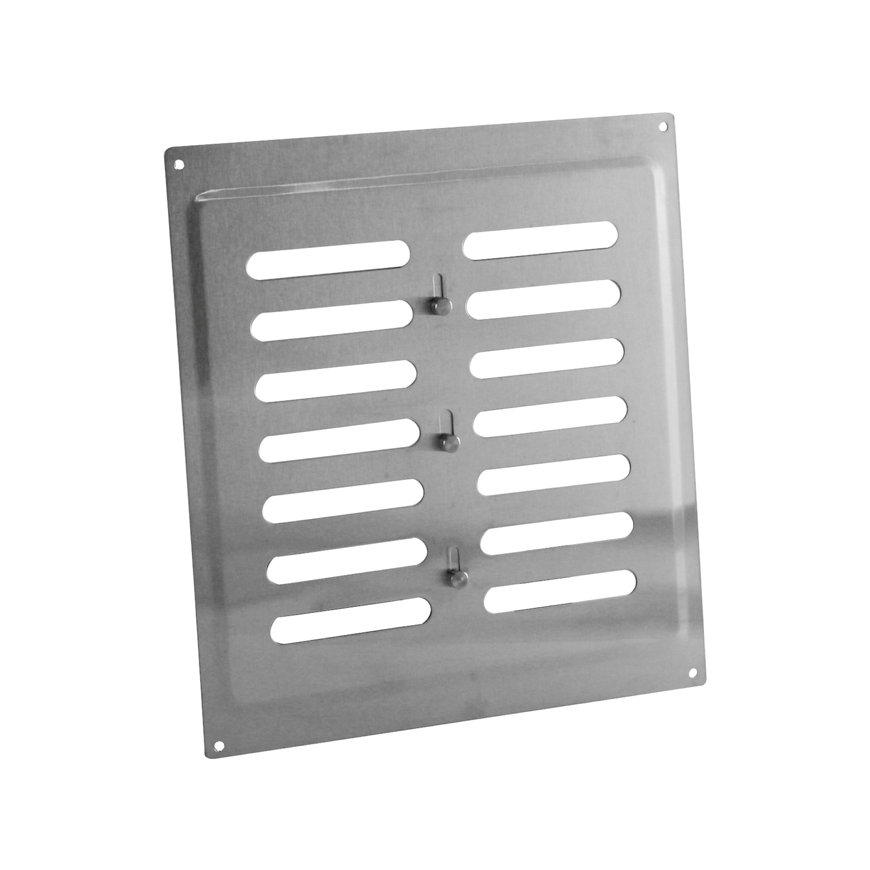 Nedco schuifrooster met schuif, rvs, 260 x 240 mm 