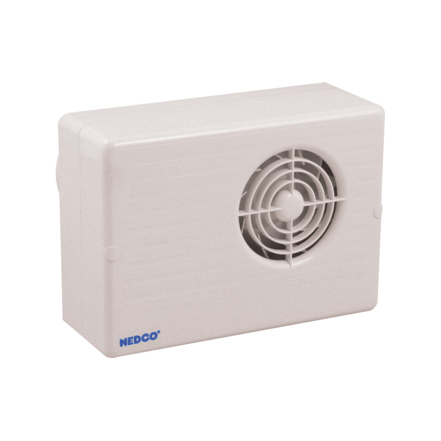 Nedco ventilator, type CF200T, timer, wit 