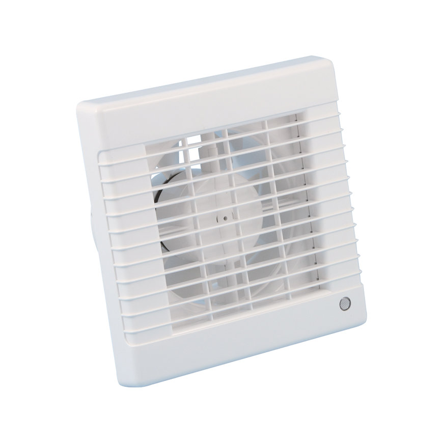 Nedco badkamer- / keukenventilator, type MTH 150, abs, wit 