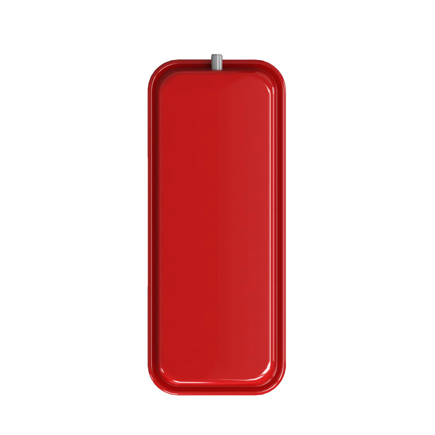 Varem expansievat, type Flatvarem, plat, voordruk 1 bar, rood, 3/8", 8 liter 