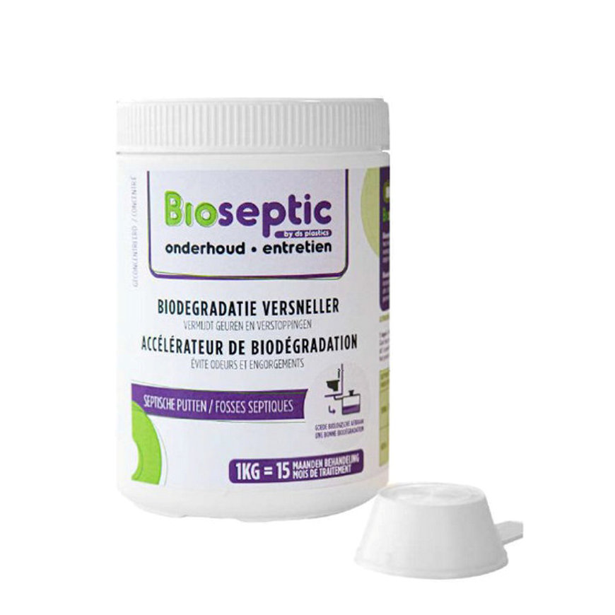 Bioseptic, onderhoudsmiddel voor septic tank, pot à 1 kg 