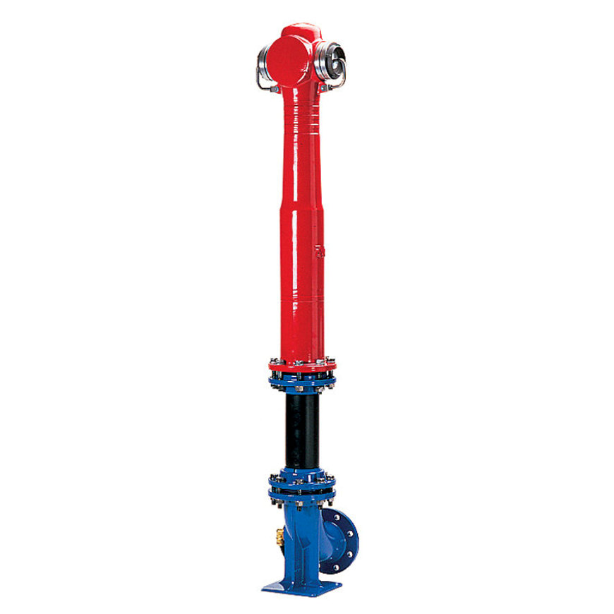 AVK bovengrondse hydrant, gietijzer, serie 09/90, 10 bar, 2 Storzaansl., DN100, 110 mm 