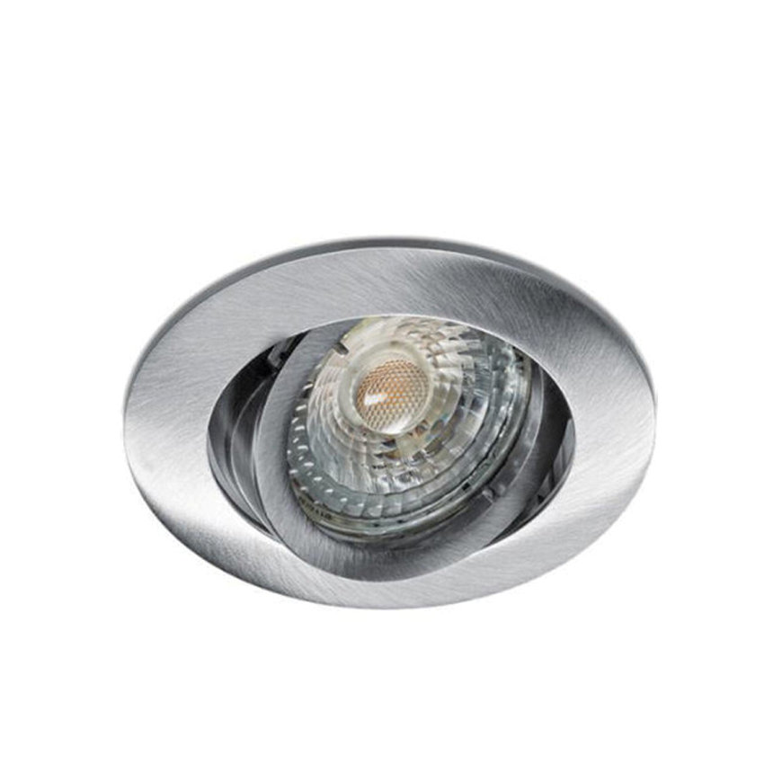 Norton HLK-A inbouwspot / schijnwerper, excl lamp, GU5,3, chroom geborsteld, kantelbaar, 50 W, IP20 