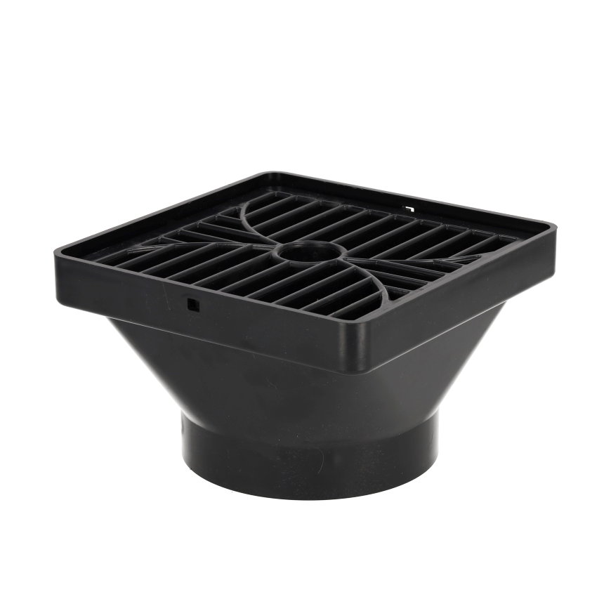 Pipelife hwa ontlastput, onderuitlaat, afvoer + deksel, 110 mm, zwart 