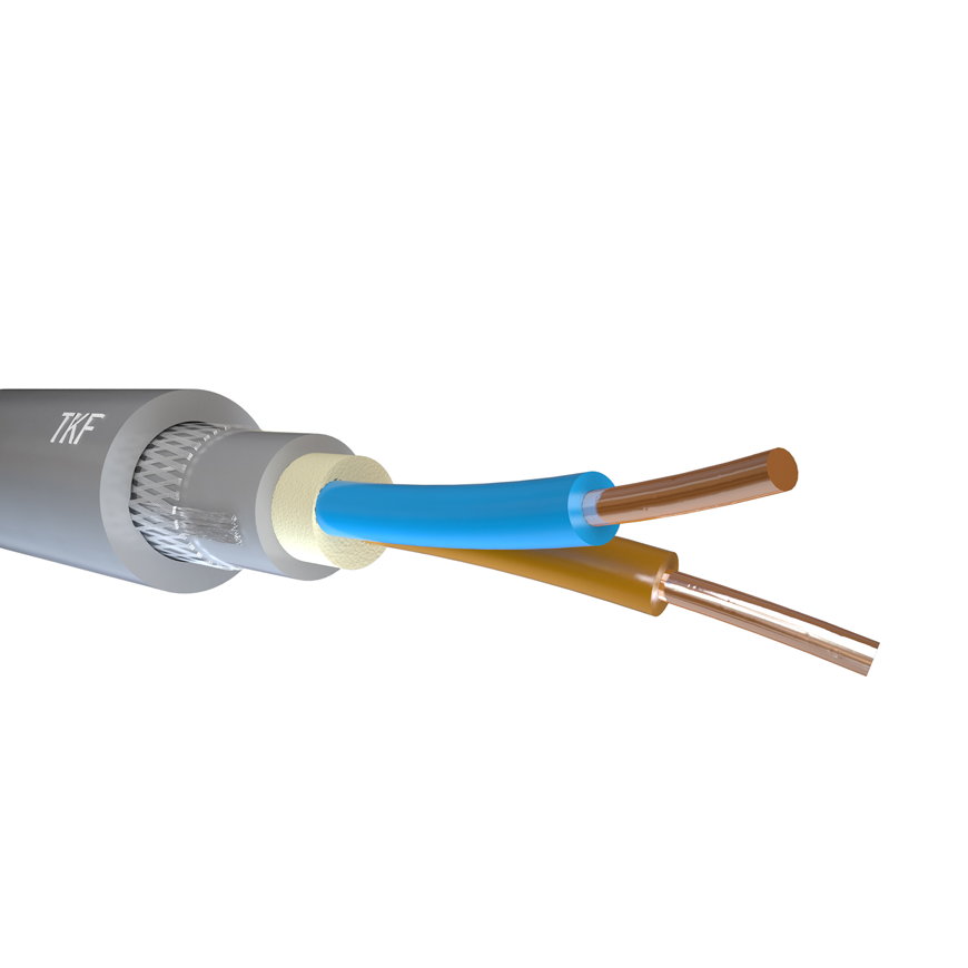 TKF Z1O-YMz1Kas installatiekabel (grondkabel), Cca 0,6/1 kV, S1, 2 x 4 mm² + as4, l = maximaal 500 m 