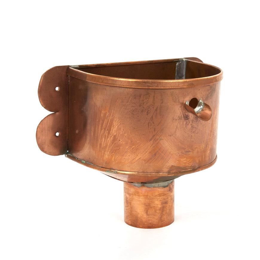 Hwa vergaarbak, roodkoper, type amsterdam, 80 mm 