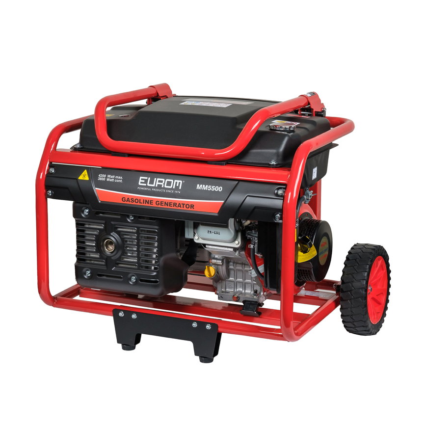Eurom aggregaat, type MM5500, benzine, 7,4 kW 